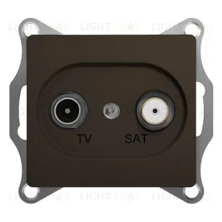 Розетка телевизионная и спутниковая Schneider Electric Glossa перламутр GSL000897 GSL000897