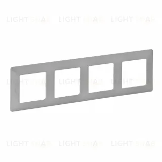 Рамка четверная Legrand Valena Life, алюминий 754134 754134