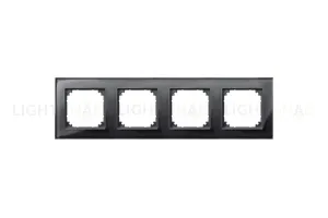 Рамка четверная Merten M-Elegance черный оникс MTN404403 MTN404403