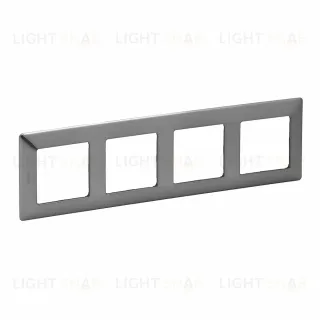 Рамка четверная Legrand Valena Life, сталь 754154 754154