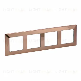 Рамка четверная Legrand Valena Life, медь 754164 754164