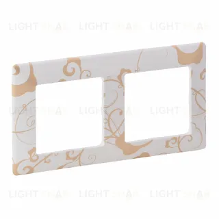 Рамка двойная Legrand Valena Life, ампир белый 754102 754102
