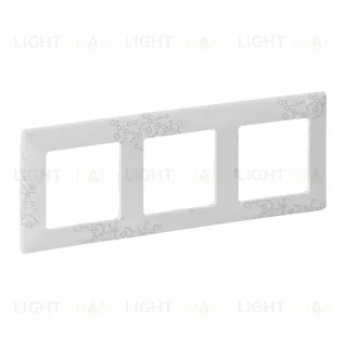 Рамка тройная Legrand Valena Life, эл грей 754123 754123