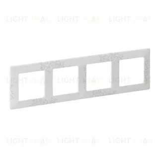Рамка четверная Legrand Valena Life, эл грей 754124 754124