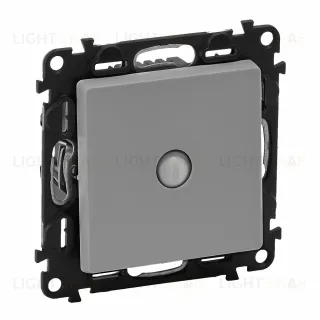 Переключатель 1 клавишный со встроенным датчиком движения 160° Legrand Valena Life 10A/250Валюминий 752065+754712 752065 + 754712