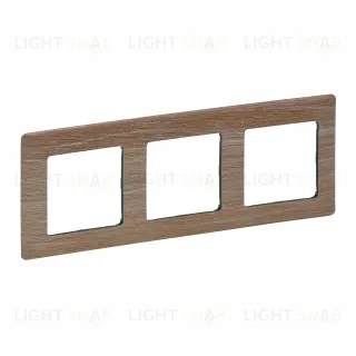Рамка тройная Legrand Valena Life, светлое дерево 754183 754183