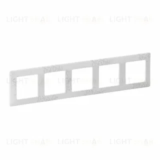 Рамка пятерная Legrand Valena Life, эл грей 754125 754125