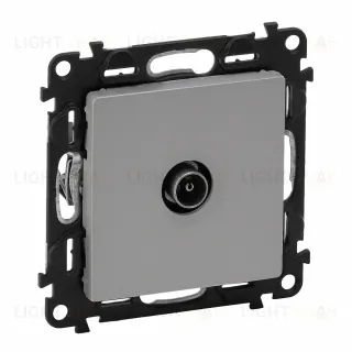 Розетка TV оконечная Legrand Valena Life алюминий 753066+754762 753066 + 754762