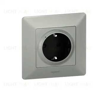 Умная розетка с заземлением и шторками 16А/230В Legrand Netatmo Valena Life безвинтовой зажим алюминий 752394 752394