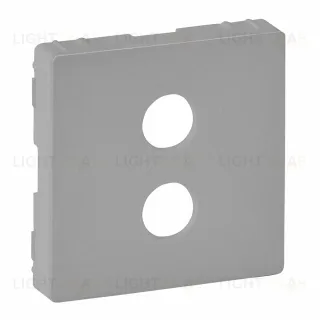 Розетка одинарная акустическая Legrand Valena Life с винтовыми зажимами ”банан”, алюминий 753076+755282 753076 + 755282