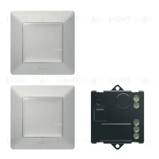 Готовый комплект управления освещением с двух мест Legrand Netatmo Valena Life алюминий 752350 752350