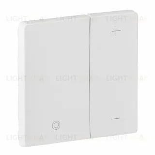 Светорегулятор кнопочный для балластов 1-10В с нейтралью Legrand Valena Life, белый 752067+754890 752067 + 754890