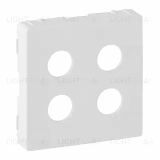 Розетка двойная акустическая Legrand Valena Life с винтовыми зажимами ”банан”, белый 753077+755290 753077 + 755290