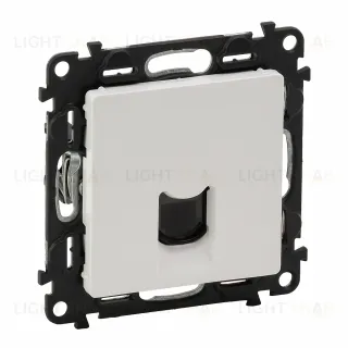 Розетка компьютерная одинарная Legrand Valena Life 5 кат, RJ 45, UTP, белый 753070+755410 753070 + 755410