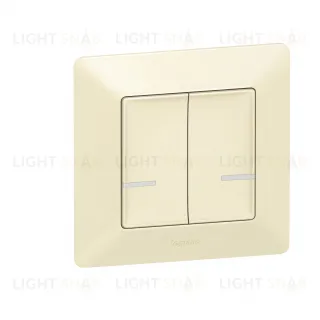 Умный беспроводной выключатель двухклавишный Legrand Netatmo Valena Life слоновая кость 752287 752287