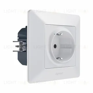 Умная розетка с заземлением и шторками 16А/230В Legrand Netatmo Valena Life безвинтовой зажим белый 752194 752194