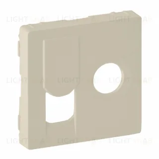 Розетка TV единственная (звезда) и интернет розетка Legrand Valena Life RJ 45, 6 кат. Экранированная, слоновая кость 753055+754831 753055 + 754831