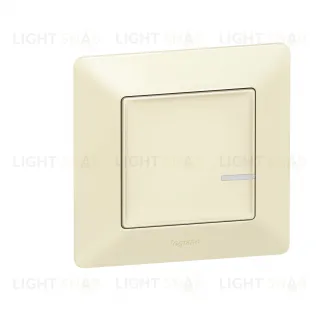 Умный проводной выключатель-светорегулятор 5-300В, LED 5-60Вт, Legrand Netatmo Valena Life слоновая кость 752284 752284