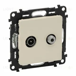 Розетка TV-SAT единственная Legrand Valena Life (звезда), слоновая кость 753057+754821 753057 + 754821