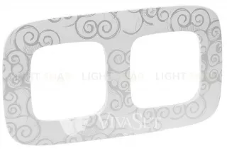 Рамка двойная Legrand Valena Allure, нарцисс хром 754342 754342