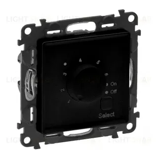 Термостат с датчиком для теплых полов 16 A - 230 В~ Legrand Valena Life, антрацит 756334 756334