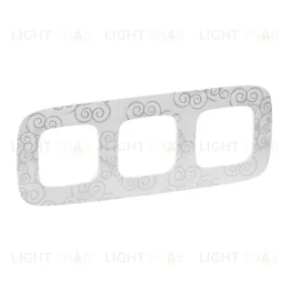 Рамка тройная Legrand Valena Allure, нарцисс хром 754343 754343