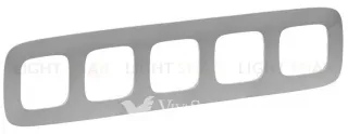 Рамка пятерная Legrand Valena Allure, алюминий 754395 754395