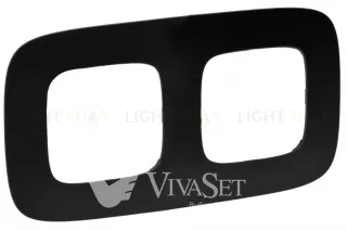 Рамка двойная Legrand Valena Allure, матовый черный 754402 754402