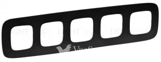 Рамка пятерная Legrand Valena Allure, матовый черный 754405 754405