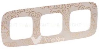 Рамка тройная Legrand Valena Allure, нарцисс золото 754353 754353