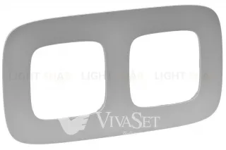 Рамка двойная Legrand Valena Allure, алюминий 754392 754392