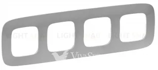 Рамка четверная Legrand Valena Allure, алюминий 754394 754394