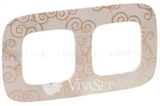Рамка двойная Legrand Valena Allure, нарцисс золото 754352 754352