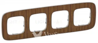 Рамка четверная Legrand Valena Allure, орех 754464 754464