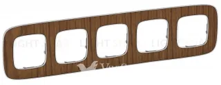 Рамка пятерная Legrand Valena Allure, орех 754465 754465