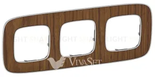 Рамка тройная Legrand Valena Allure, орех 754463 754463