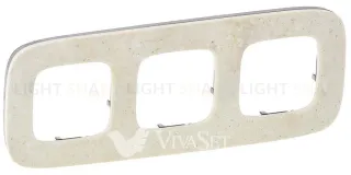 Рамка тройная Legrand Valena Allure, дворцовый мрамор 755523 755523