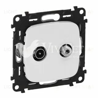 Розетка TV-SAT Legrand Valena Allure оконечная белый 753059+754825 753059 + 754825