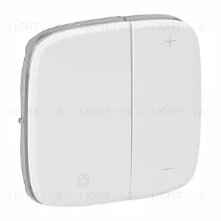 Светорегулятор кнопочный для балластов 1-10В с нейтралью Legrand Valena Allure, белый 752067+752085 752067 + 752085