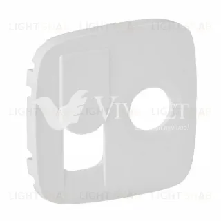 Розетка TV единственная Legrand Valena Allure (звезда) и интернет розетка RJ 45, 6 кат. Экранированная,белый 753055+754835 753055 + 754835