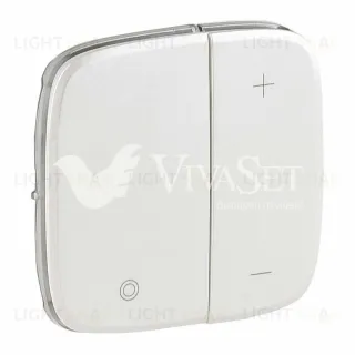 Кнопочный светорегулятор Legrand Valena Allure без нейтрали 5-400 Вт, перламутр 752062+752089 752062 + 752089