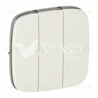 Выключатель трехклавишный Legrand Valena Allure 10А/250В перламутр 752003+755039 752003 + 755039