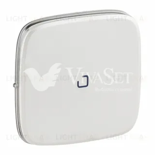 Кнопочный выключатель с подсветкой Legrand Valena Allure 6А/250В перламутр 752011+67686+755089 752011 + 67686 + 755089