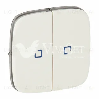 Переключатель двухклавишный на два направления с подсветкой Legrand Valena Allure 10А/250В перламутр 752028+67686+67686+755229 752028 + 67686 + 755229
