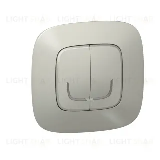 Умный беспроводной выключатель двухклавишный Legrand Netatmo Allure алюминий 752787 752787