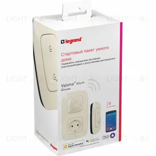 Стартовый пакет "Умный дом" Legrand Netatmo Valena Allure (шлюз Wi-Fi, умная розетка, главный выключатель "я дома/я вне дома") слоновая кость 752696 752696