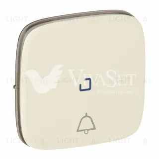 Кнопочный выключатель с символом звонок c подсветкой Legrand Valena Allure 6А/250В слоновая кость 752011+67686+755091 752011 + 67686 + 755091
