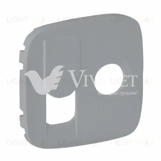 Розетка TV единственная Legrand Valena Allure (звезда) и интернет розетка RJ 45, 6 кат. Экранированная, алюминий 753055+754837 753055 + 754837