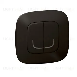 Умный беспроводной выключатель двухклавишный Legrand Netatmo Allure матовый черный 752887 752887