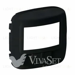 Датчик движения Legrand Valena Allure 180° без нейтрального зажима, с принудительным вкл/откл., матовый черный 752070+752181 752070 + 752181